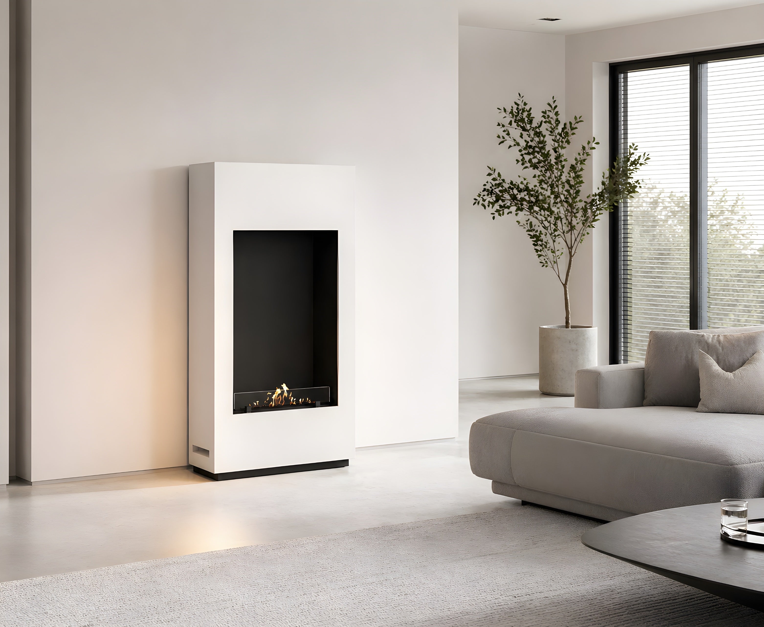 Soho Verticale Vrijstaande Bio-ethanol Sfeerhaard H120 cm