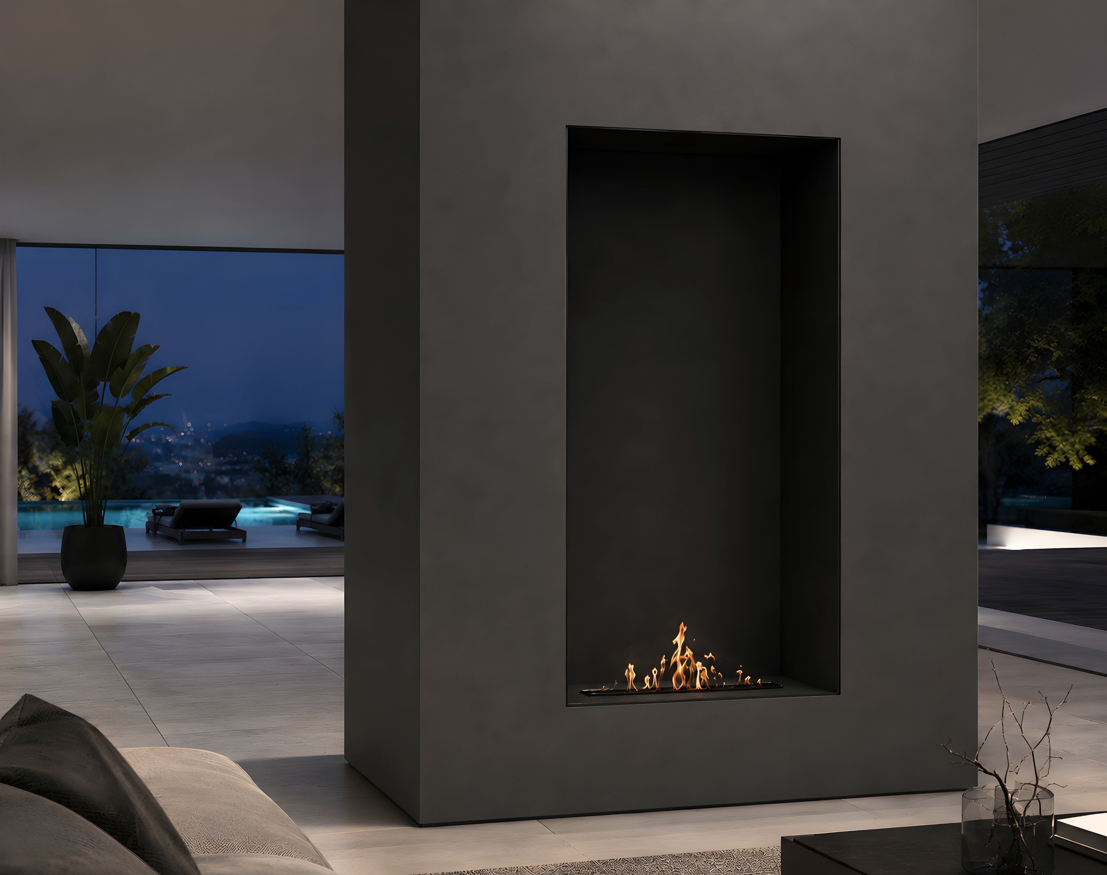 Solo Line inbouwbrander zwart