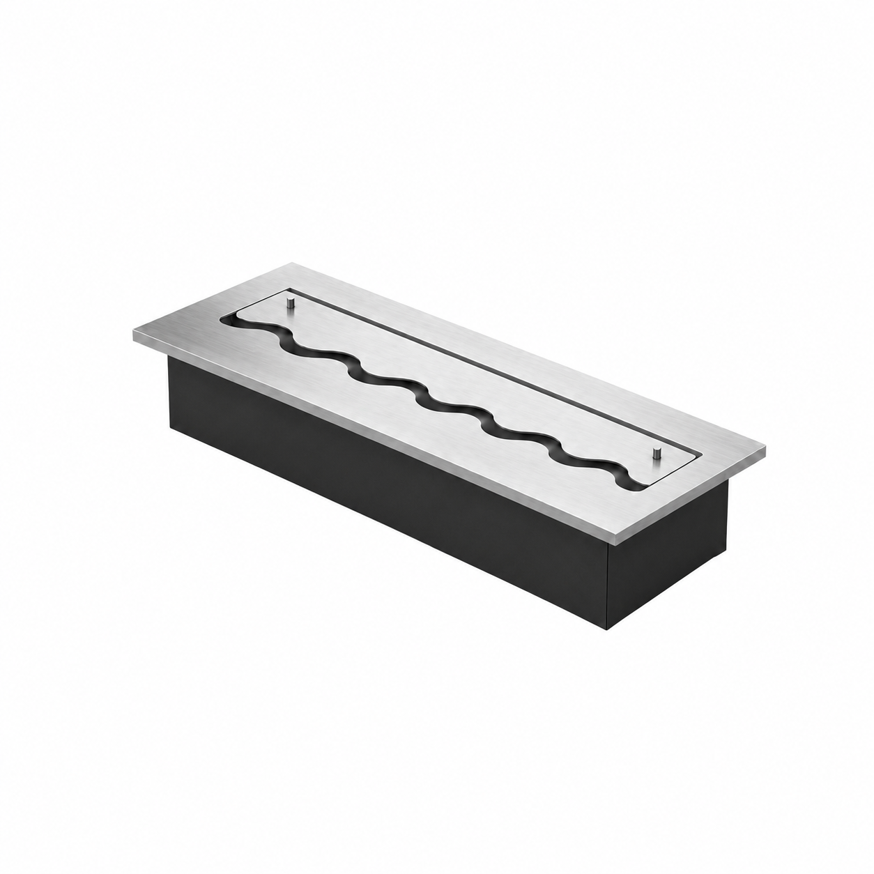 Solo Wave inbouwbrander rvs