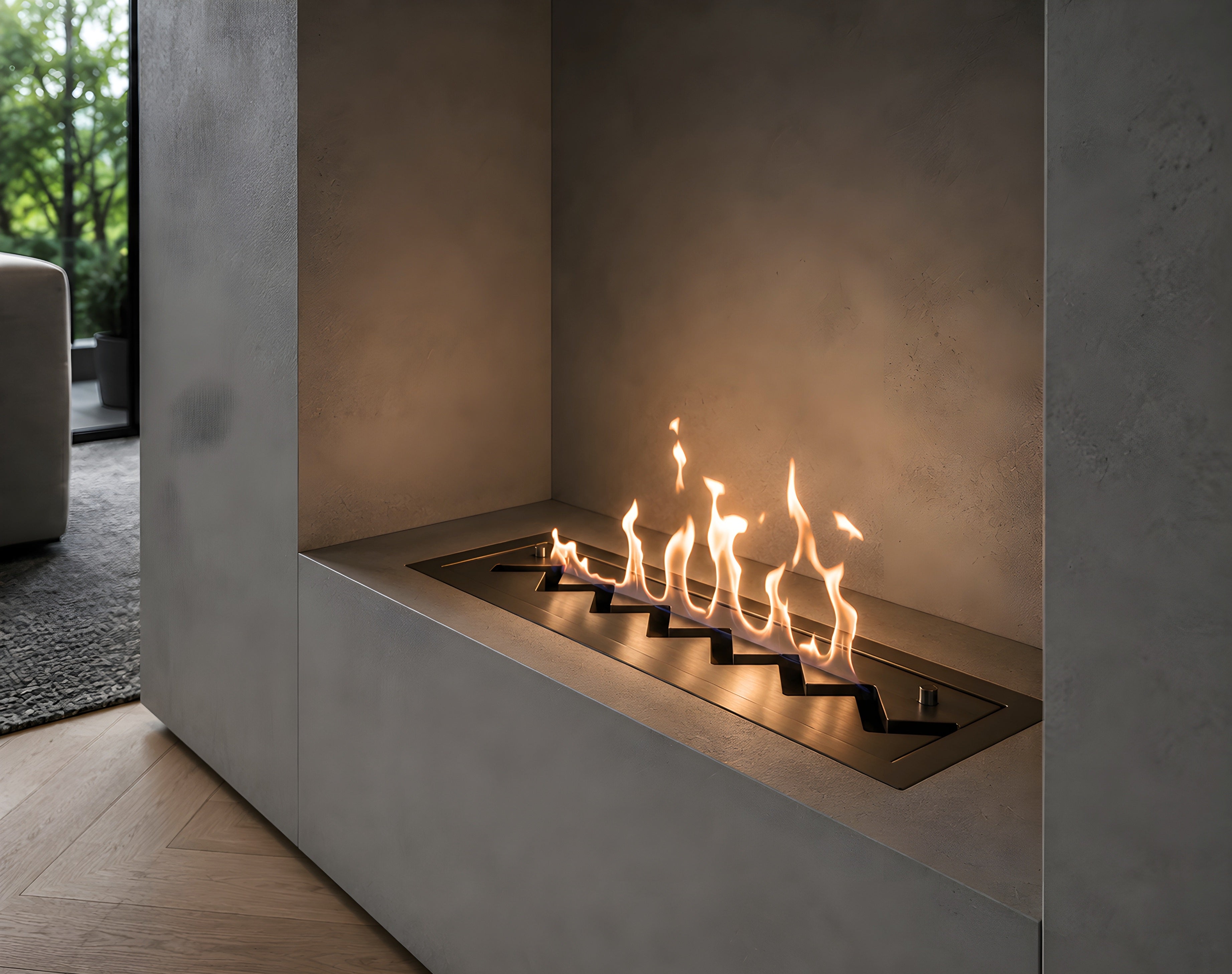 Solo Zigzag inbouwbrander rvs