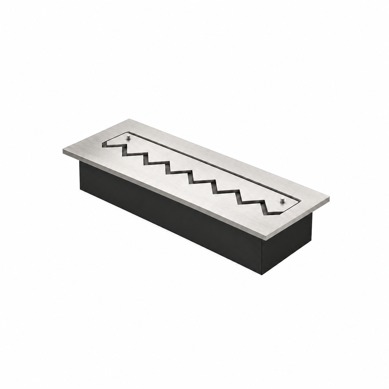 Solo Zigzag inbouwbrander rvs
