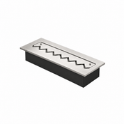 Solo Zigzag inbouwbrander rvs