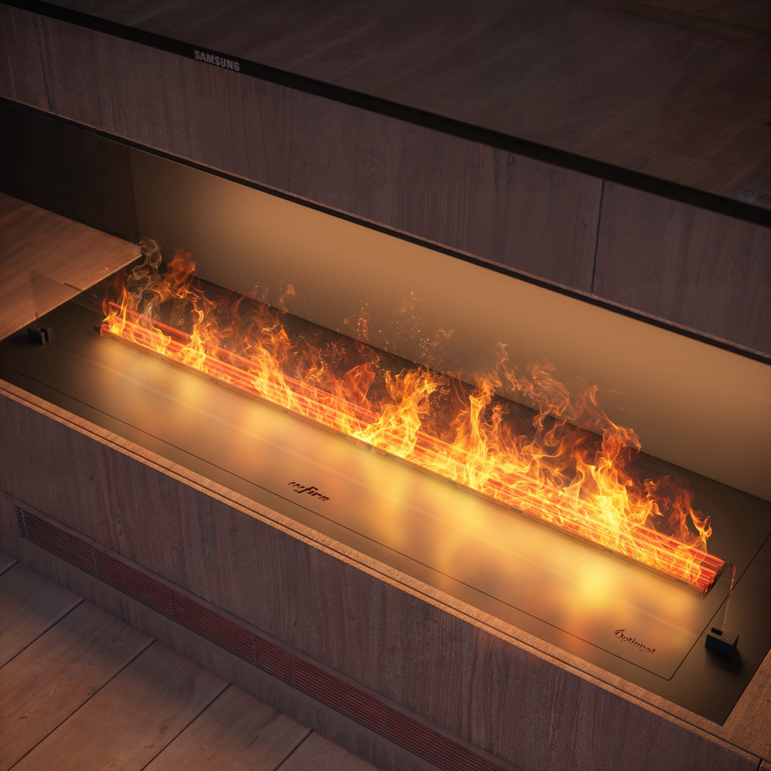 Invapo Inside Waterdamp Inbouwhaard Driezijdig – Infire