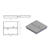 WAVE BIO ETHANOL BRANDER 60 CM