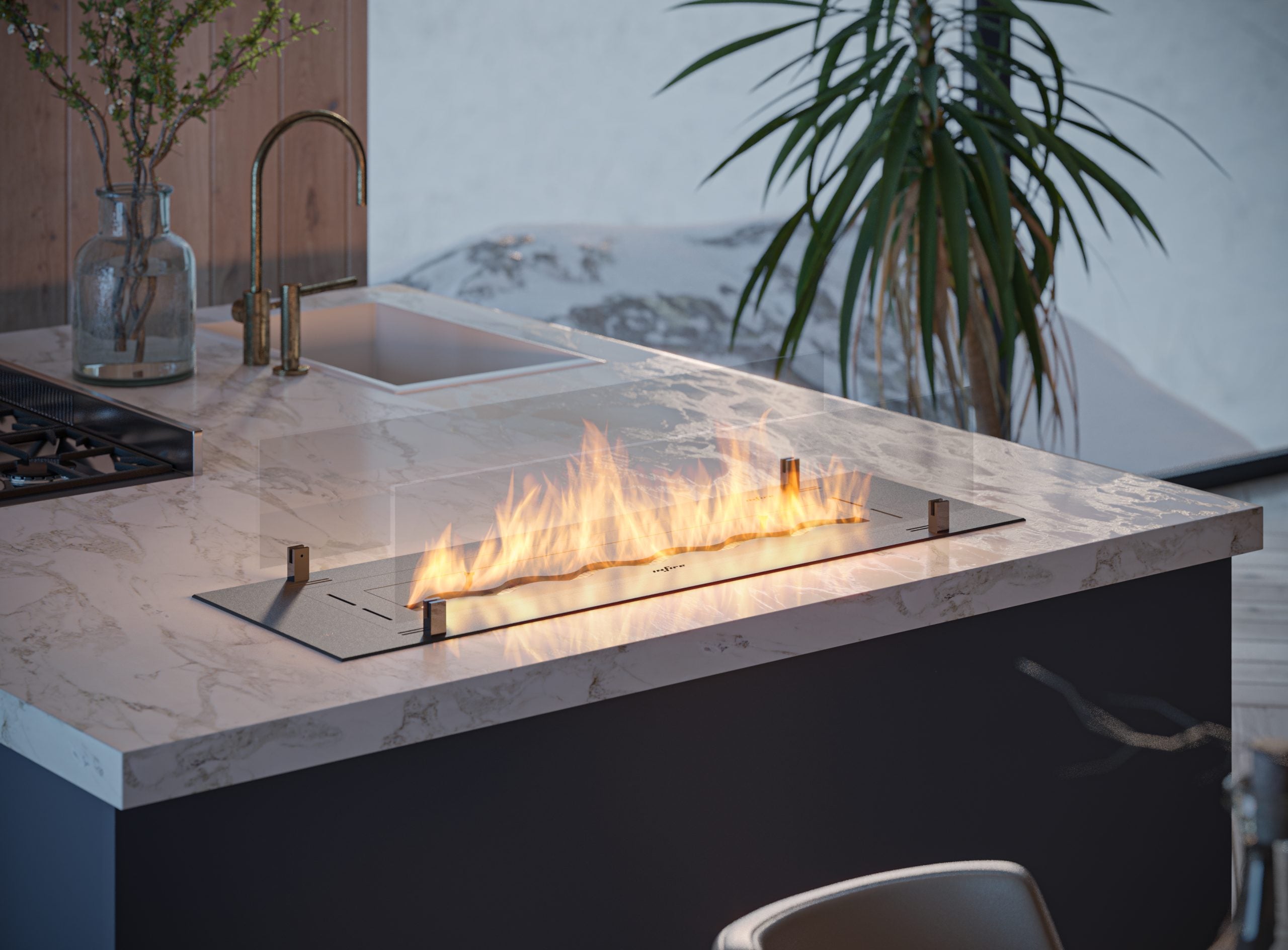 Insert Slim Bio-Ethanol Inbouwhaard – Infire